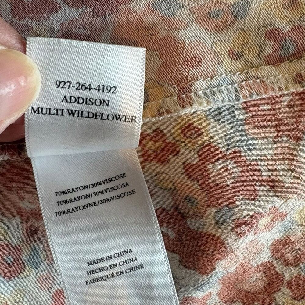 Rails Addison Multi Wildflower High Rise Smocked Waist Mini Skirt Large - Picture 8 of 9